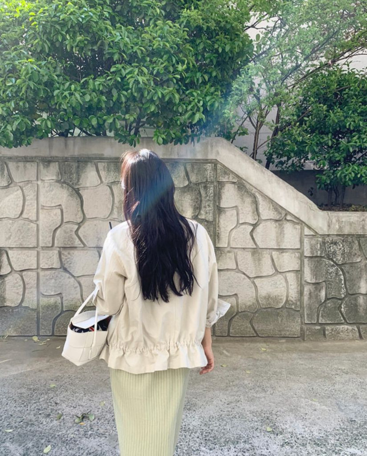 젬마월드 린넨 블루종 1회착용 이미지