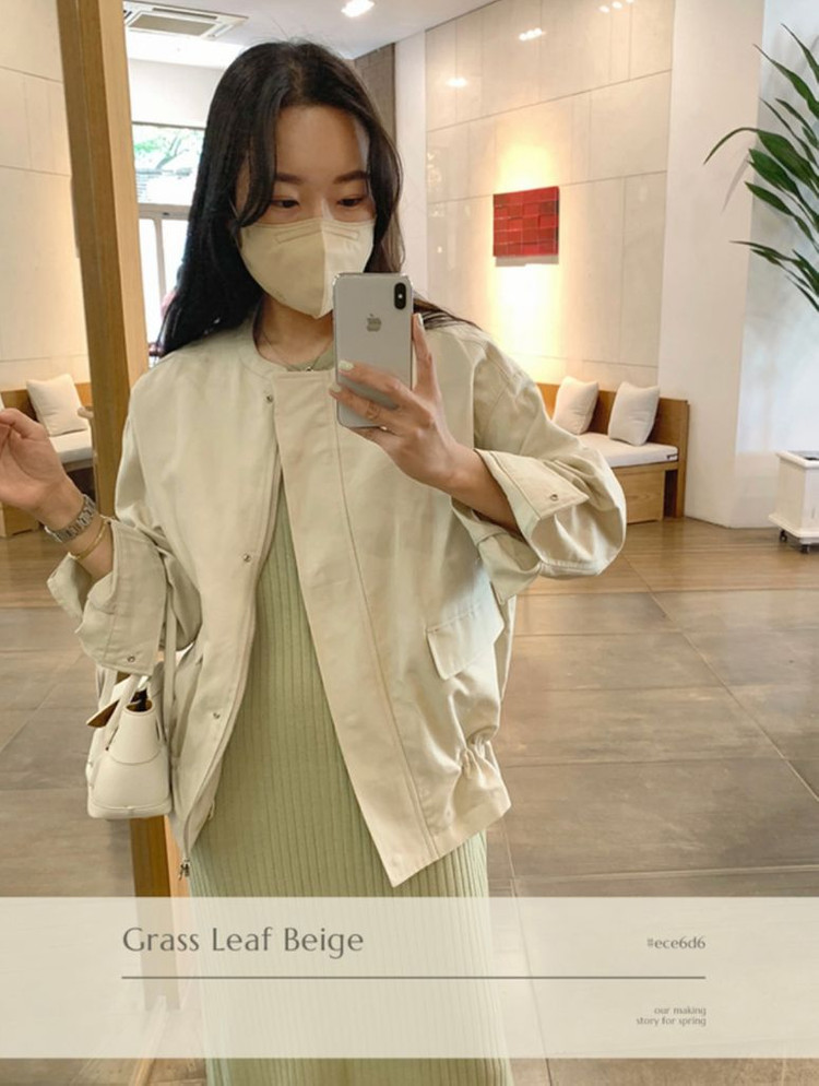 젬마월드 린넨 블루종 1회착용 이미지