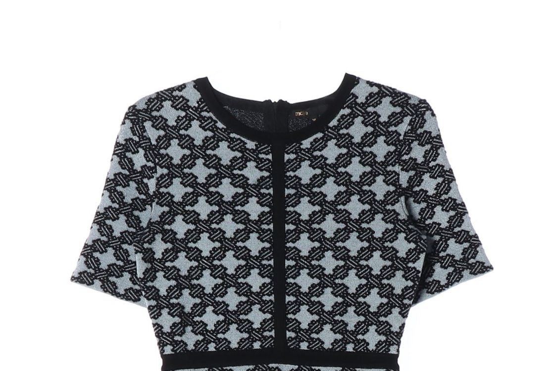 마쥬 자카드 니트 미니 드레스 원피스 이미지