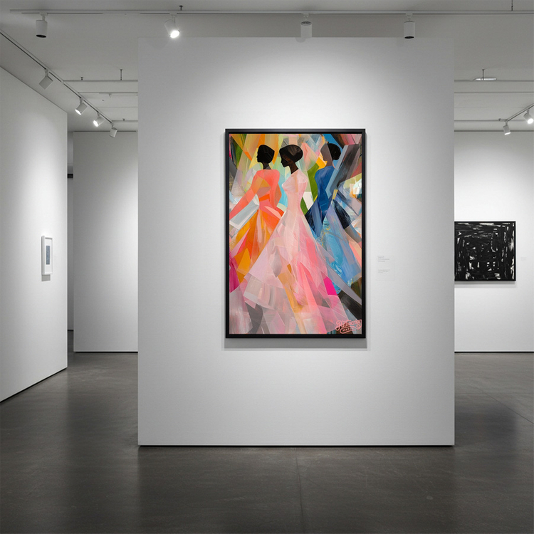 그림 액자 팝아트 인테리어소품 색채의 춤 인물그림 인물액자 모던하고 화사한 거실용 대형 캔버스 벽걸이 장식 포인트 이미지