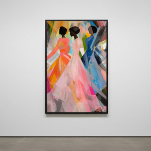 그림 액자 팝아트 인테리어소품 색채의 춤 인물그림 인물액자 모던하고 화사한 거실용 대형 캔버스 벽걸이 장식 포인트 이미지