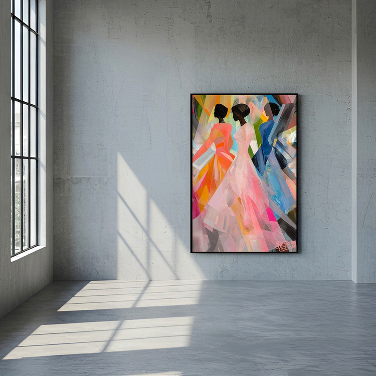 그림 액자 팝아트 인테리어소품 색채의 춤 인물그림 인물액자 모던하고 화사한 거실용 대형 캔버스 벽걸이 장식 포인트 이미지