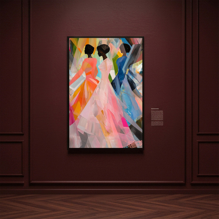 그림 액자 팝아트 인테리어소품 색채의 춤 인물그림 인물액자 모던하고 화사한 거실용 대형 캔버스 벽걸이 장식 포인트 이미지