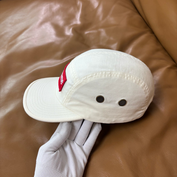 슈프림 주욕 캠프캡 모자 박스로고 화이트 이미지