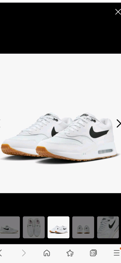 매장정품)새제품) 235나이키에어맥스 골프화 이미지