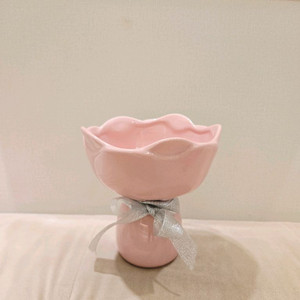 [미사용 새상품] 꽃다발 꽃병, 화병 (도자기) 이미지