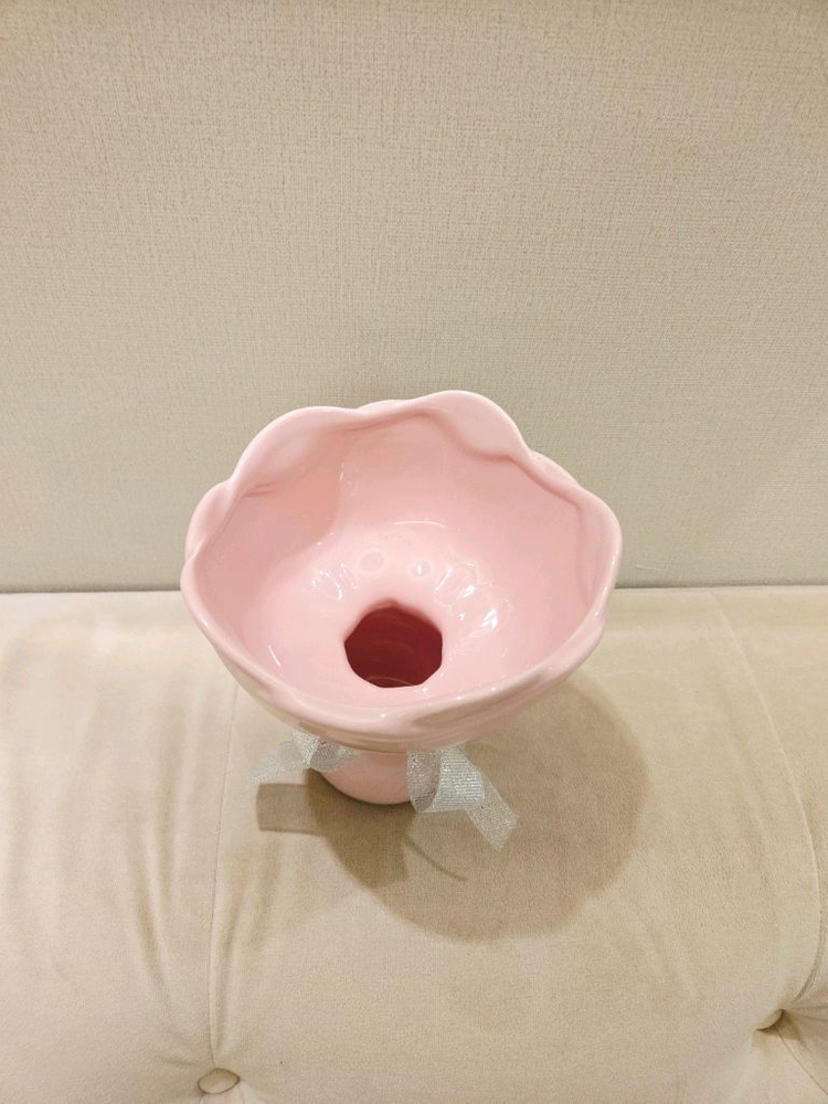 [미사용 새상품] 꽃다발 꽃병, 화병 (도자기) 이미지