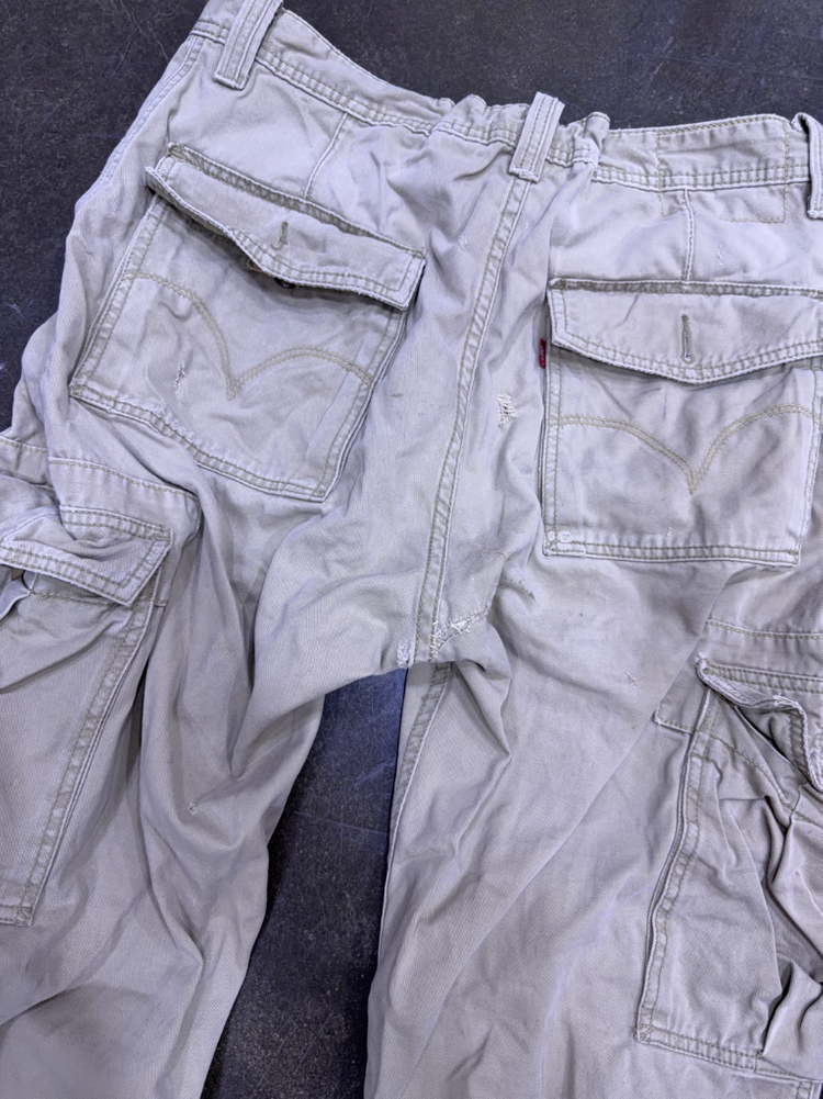 리바이스 00s 루즈 스트레이트핏 카고팬츠 베이지 33 이미지