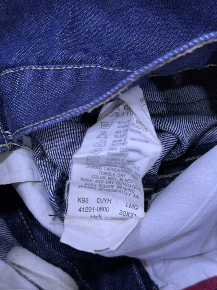 리바이스 엔지니어드진 사이드 절개 라인 딥인디고 30 이미지