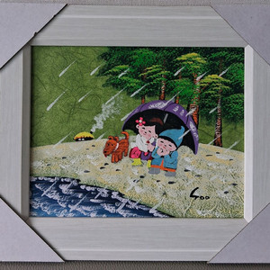 국내유명화가 유화그림 액자4호 35*30cm 새상품 이미지