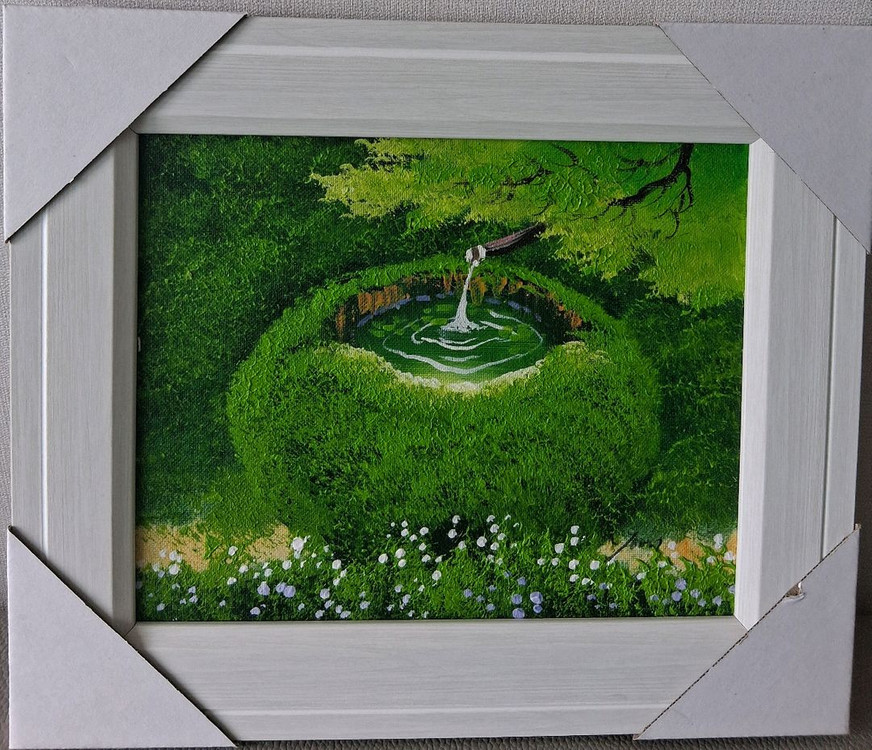 국내유명화가 유화그림 액자4호 35*30cm 새상품 이미지