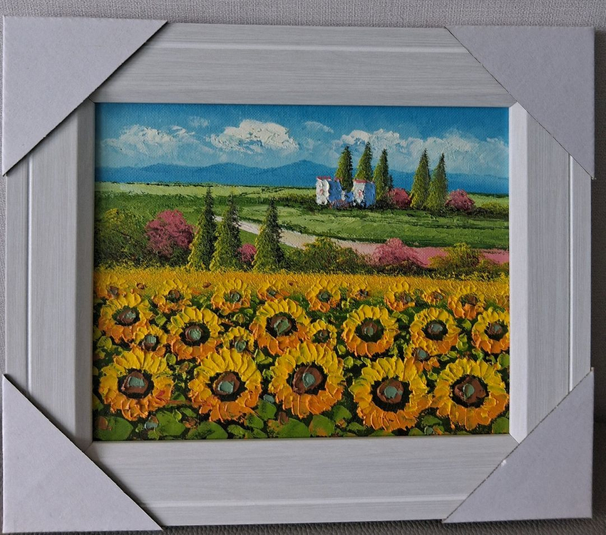 국내유명화가 유화그림 액자4호 35*30cm 새상품 이미지