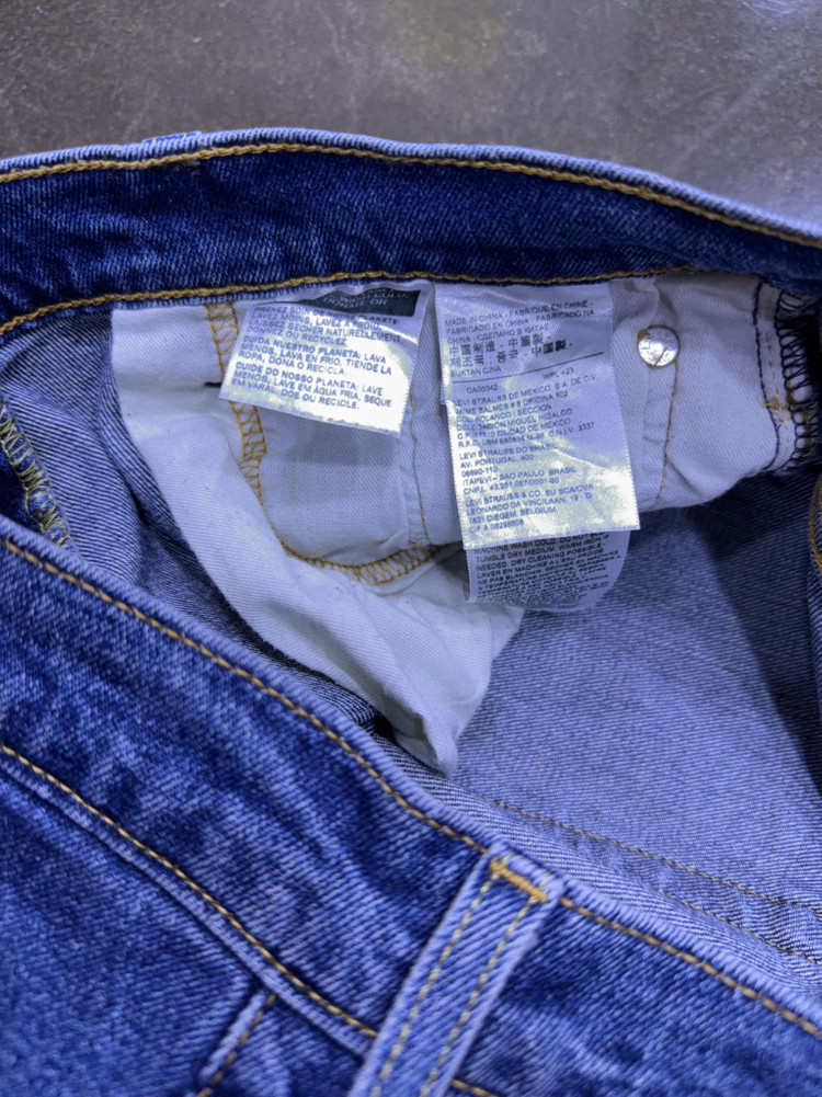 리바이스 513 슬림 스트레이트핏 중청 워싱 데님팬츠 30 이미지