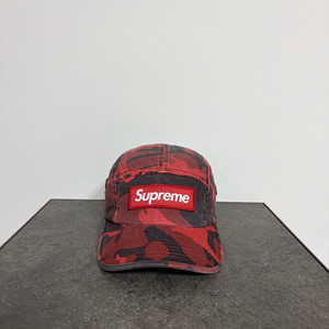 (OS) 슈프림 박스로고 캠프캡 모자 23SS 밀리터리 카모 레드 이미지