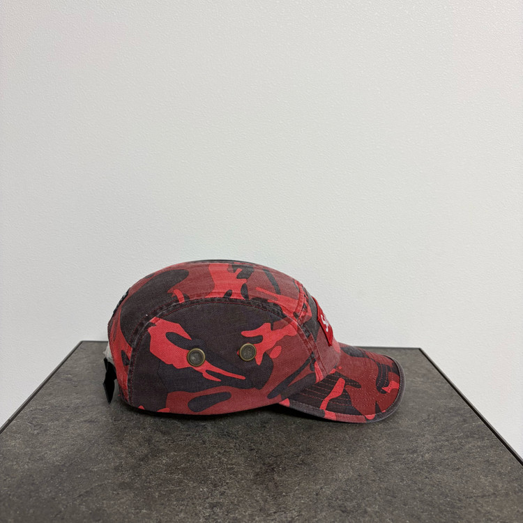 (OS) 슈프림 박스로고 캠프캡 모자 23SS 밀리터리 카모 레드 이미지