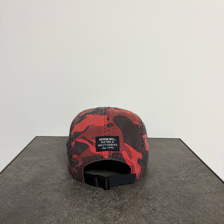 (OS) 슈프림 박스로고 캠프캡 모자 23SS 밀리터리 카모 레드 이미지