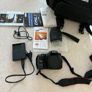 DSLR 카메라 SONY 소니 a58 렌즈 SAM2 18-55 이미지