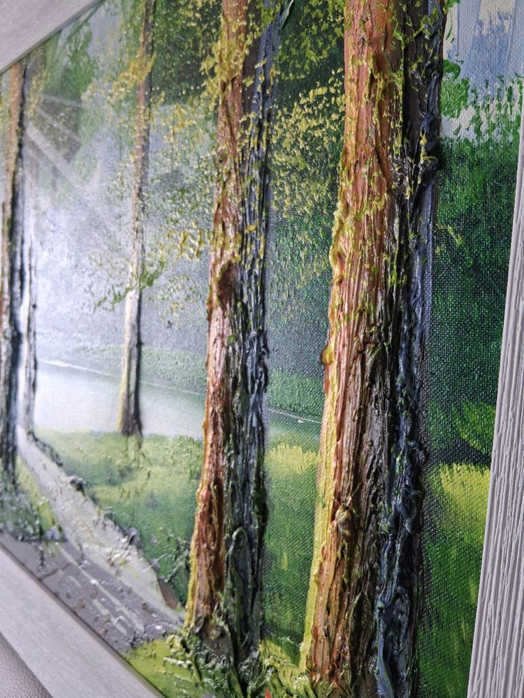 박동식화백의 풍경화 유화액자 그림10호 66*60cm 이미지