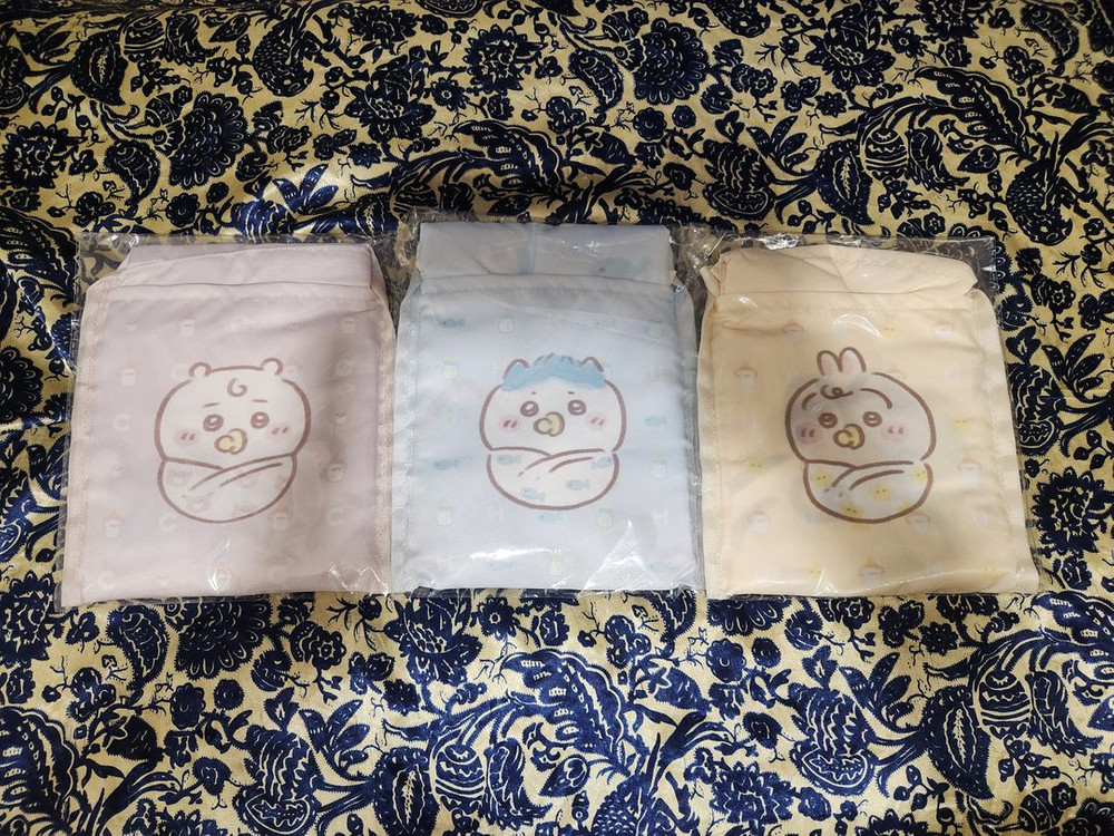 치이카와 베이비 큼직한 폴더블 에코백 (치이카와, 하치와레, 우사기) 이미지