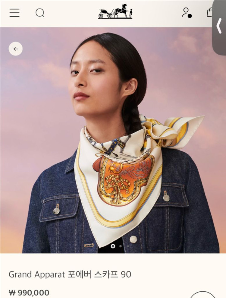 에르메스 포에버 스카프 까레 90x90 hermes 이미지