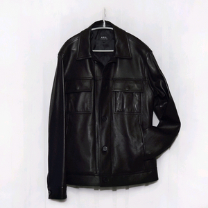 신품급) 아페쎄 (A.P.C) 저스틴 레더 트러커 자켓 (100+) 이미지