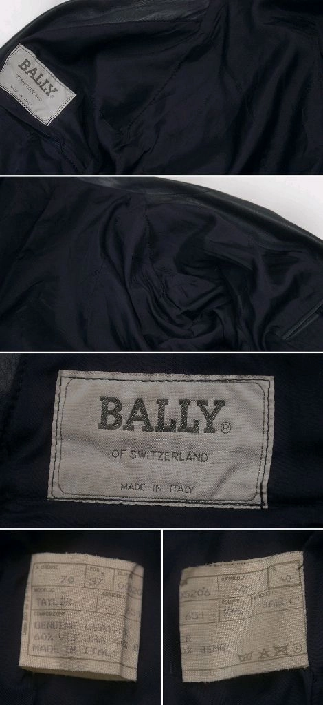 발리 (BALLY) 올드클래식 테일러 가죽 코트자켓 (40 / 100+) 이미지