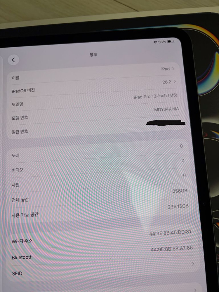 아이패드 프로 8세대 M5 13인치 256gb 스페이스블랙 이미지