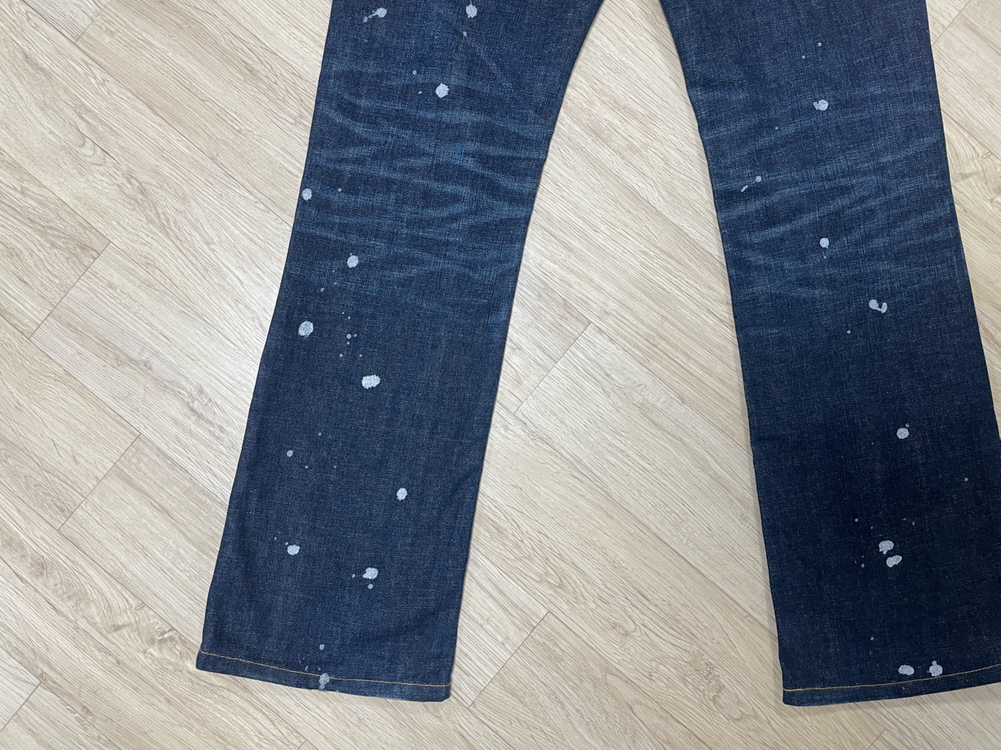 29) 00s 리바이스 재팬 여성 진청워싱 페인팅 데님 부츠컷(RRL&LVC&폴로) 이미지