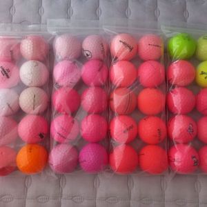 로스트볼 분홍색 보라색계통 골프공 일괄팝니다. 메이커 볼빅세인트나인등등 이미지