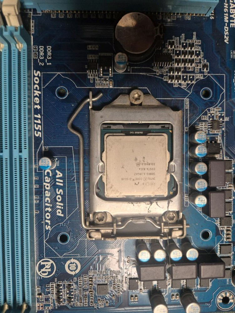 CPU i3 3220 (정상)+ 보드H61M (고장 ) 부품용 수리용 이미지