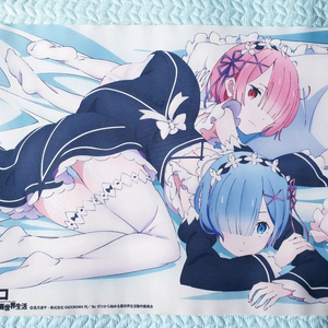 Re:zero 리제로 공식 렘 람 마우스패드 데스크패드 장패드 공식 일러스트 메이드 이미지