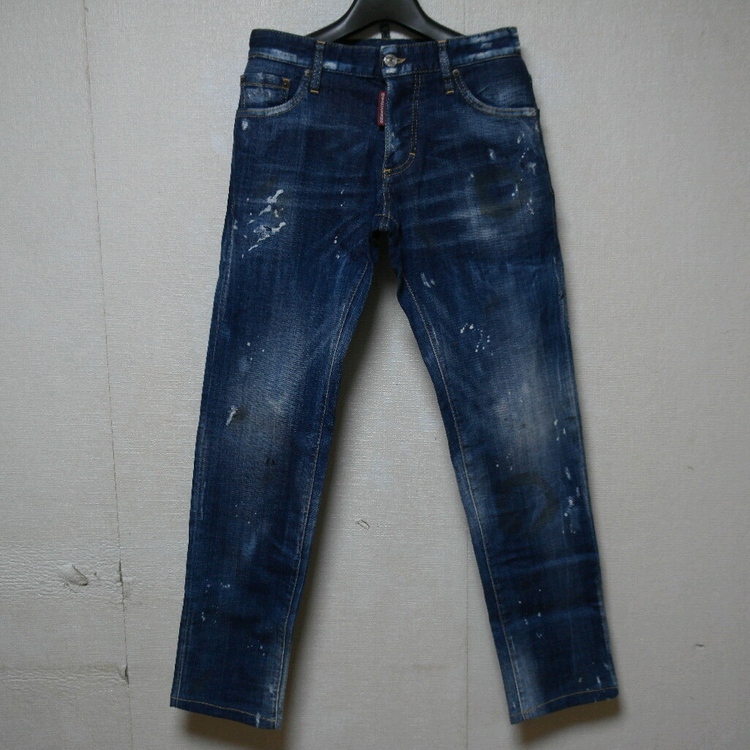 디스퀘어드 빈티지 오일워싱 레드탭 슬림진 44 42 디퀘2 남성청바지 발망 필립플레인 디젤 디올 아르마니 돌체 이미지