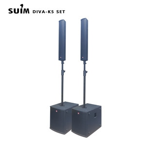 [본사직영,한정수량,폭탄할인]SUIM DIVA-K5 컬럼어레이,이벤트행사 버스킹 강당 교회어레이스피커 이미지