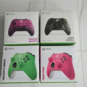 XBOX 무선 컨트롤러 4종 (딥핑크, 벨로시티 그린, 팬텀 마젠타, 아머드 포스) 이미지