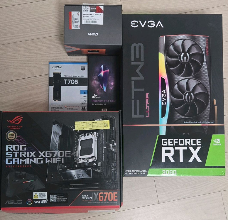 게이밍 PC 본체 컴퓨터 (RTX 3080, 7800X3D) 이미지