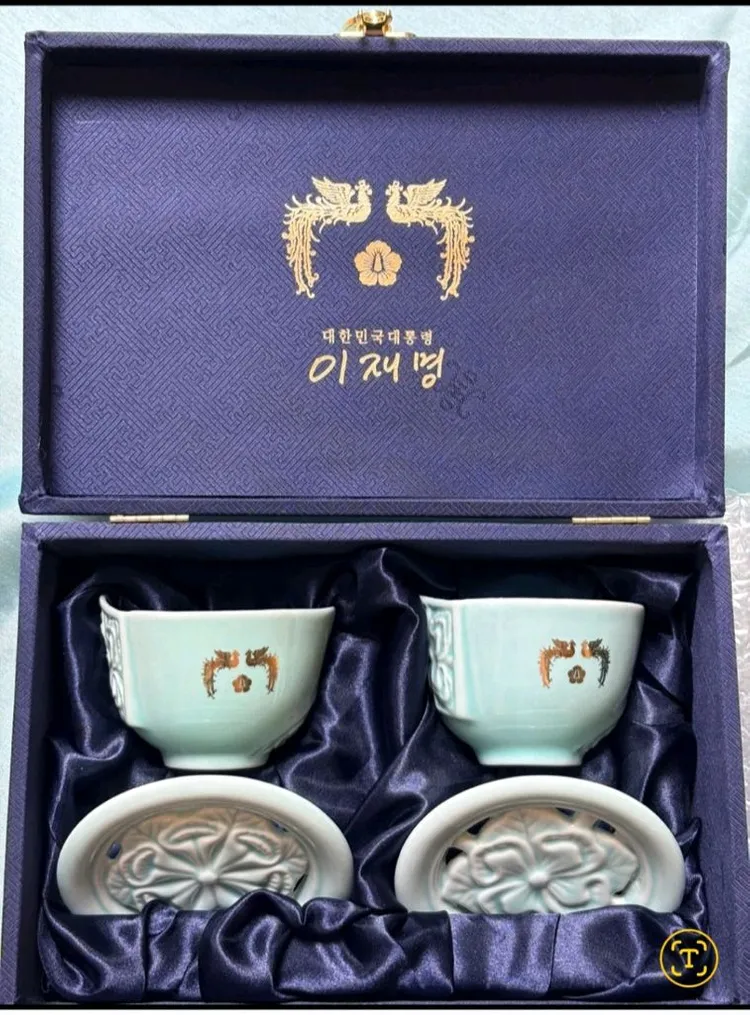 이재명 대통령 찻잔&술잔세트 미사용 수집품 선물가능 이미지
