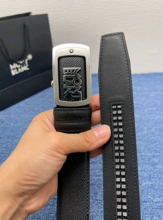 몽블랑 가죽 벨트 이미지