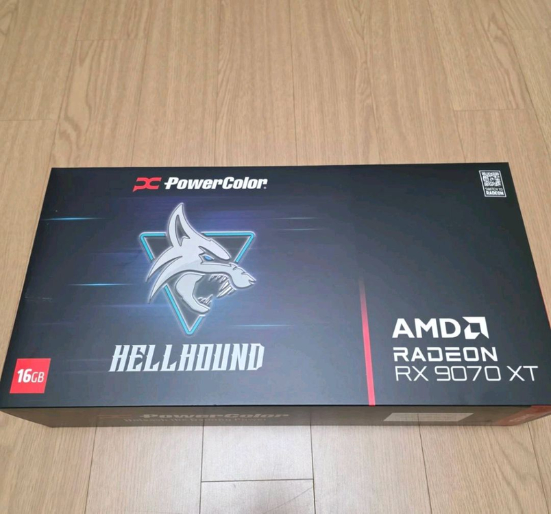 PowerColor 라데온 RX 9070 XT 16GB 헬하운드 그래픽카드 이미지