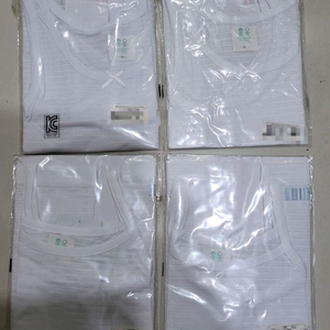 첨이첨이 여아런닝 60호4장 화이트색상 새상품 택포 이미지