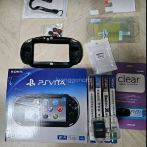 ps vita 블랙 새것 외 악세서리와 게임 일괄 이미지