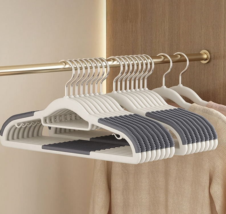 어깨뿔방지 옷걸이 그레이 40개 이미지