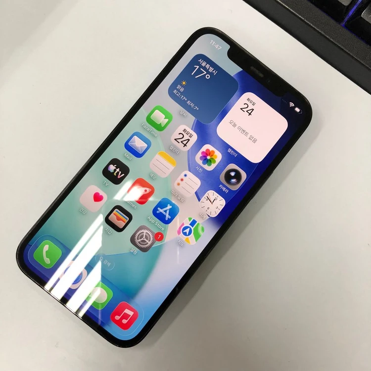 .아이폰12PRO 128GB 블루 AA급 중고폰 배터리100% 서브폰 세컨폰 211114 이미지