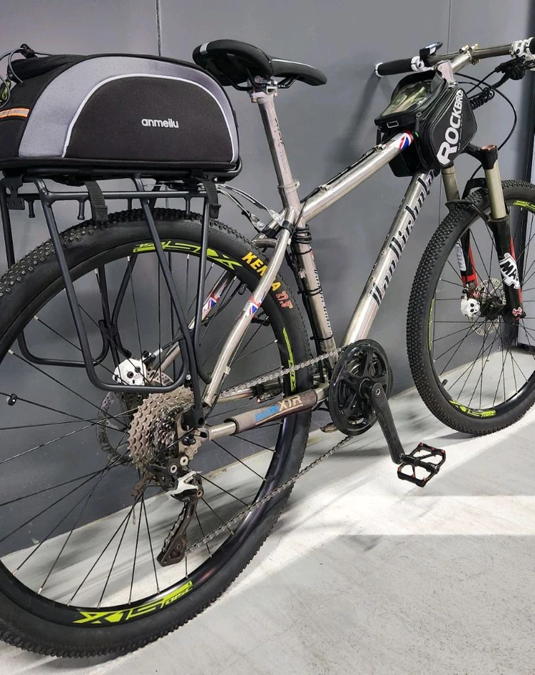티타늄 전기자전거 e-mtb 팝니다. 이미지