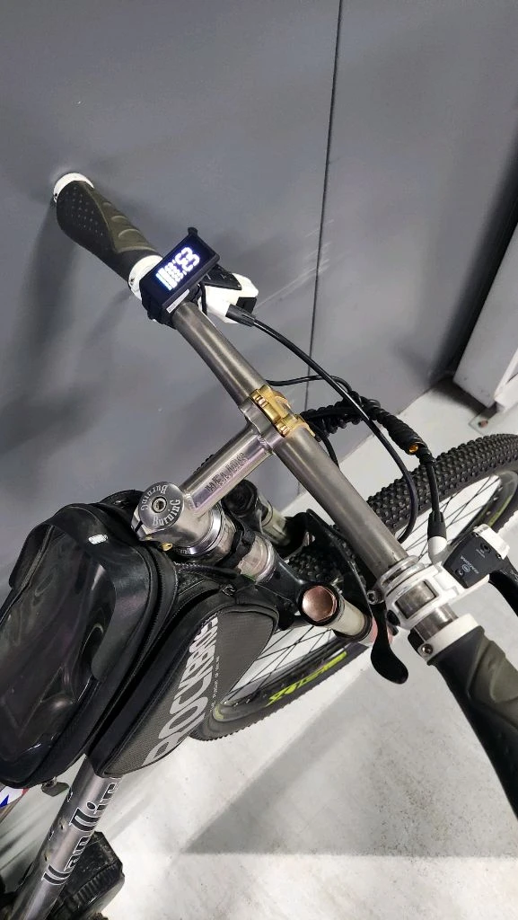 티타늄 전기자전거 e-mtb 팝니다. 이미지