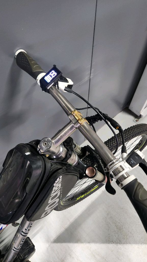 티타늄 전기자전거 e-mtb 팝니다. 이미지