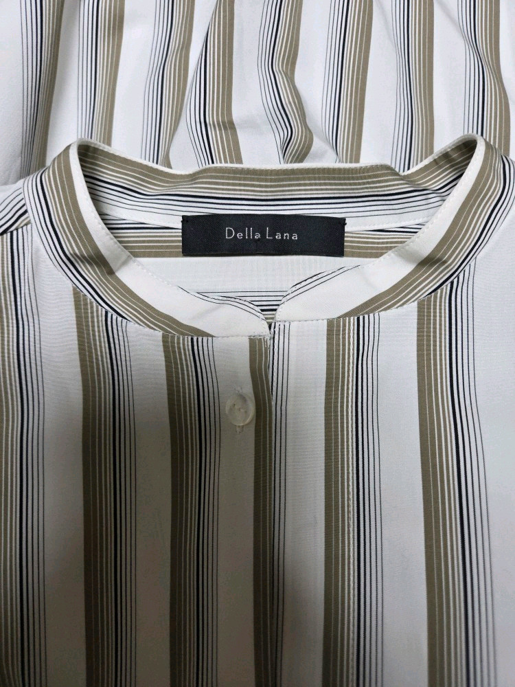 델라라나 DELLA LANA 20 스트라이프 셔츠 택째 새제품 이미지