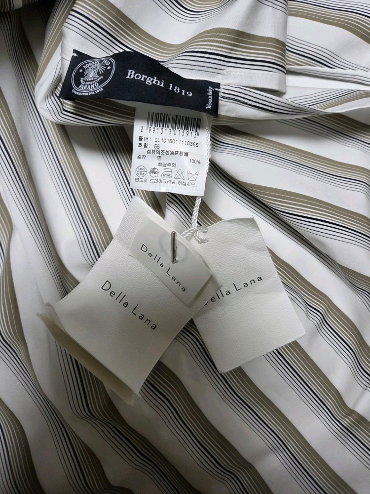 델라라나 DELLA LANA 20 스트라이프 셔츠 택째 새제품 이미지
