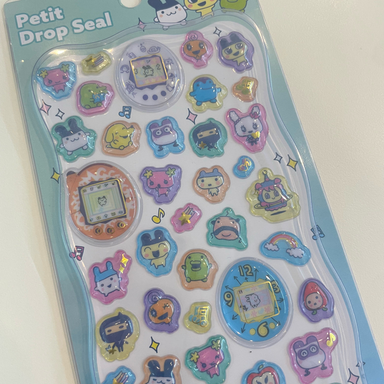 새상품 다마고치 일본정품 드롭 씰 스티커 이미지