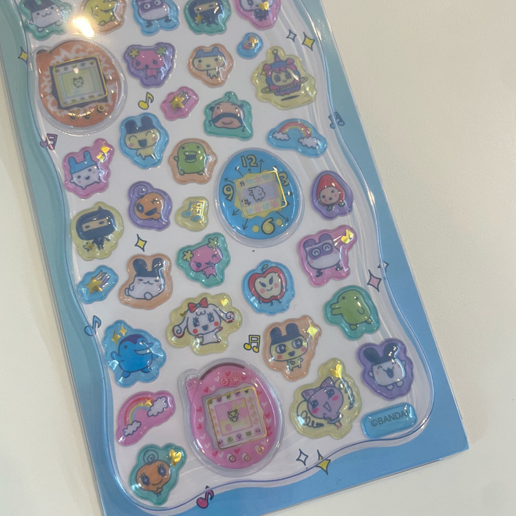 새상품 다마고치 일본정품 드롭 씰 스티커 이미지