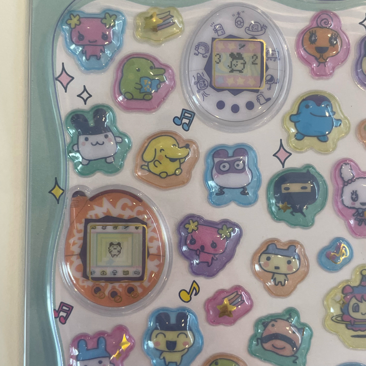 새상품 다마고치 일본정품 드롭 씰 스티커 이미지